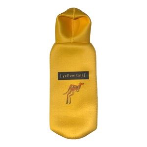 NWOT Yellow Tail Kangaroo Padded Fabric Zipper Bodysuit Wine Bottle Holder Gift